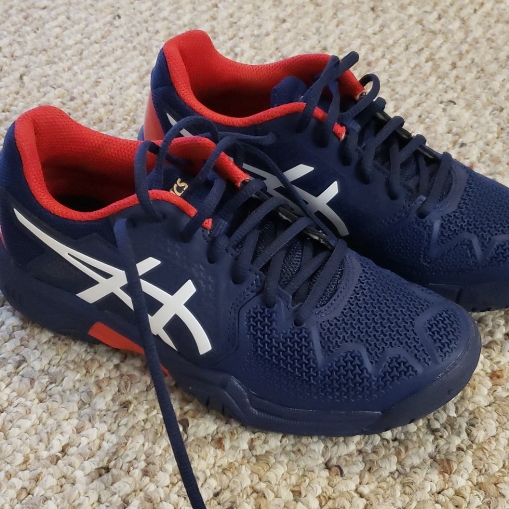 Asics Boy's GEL-Resolution 8 GS Navy/Red 